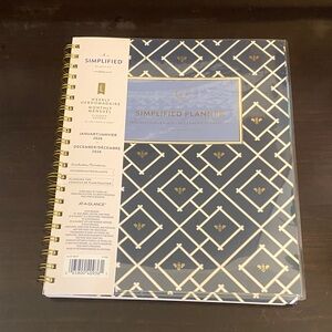 Simplified Planner Navy with Gold Accents